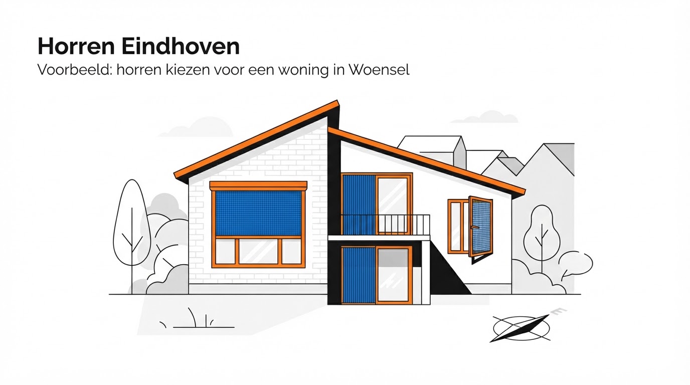 Voorbeeld: horren kiezen voor een woning in Woensel