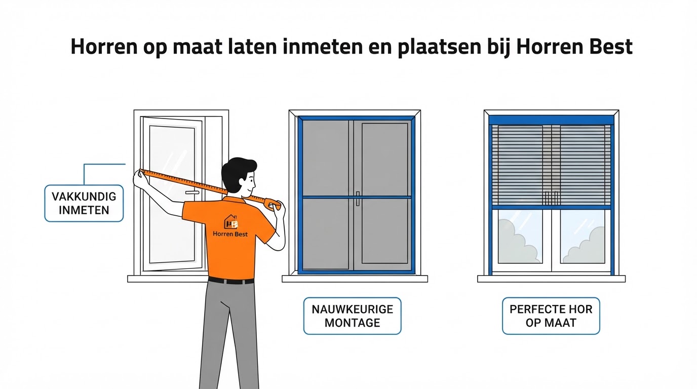 Horren op maat laten inmeten en plaatsen bij Horren Best